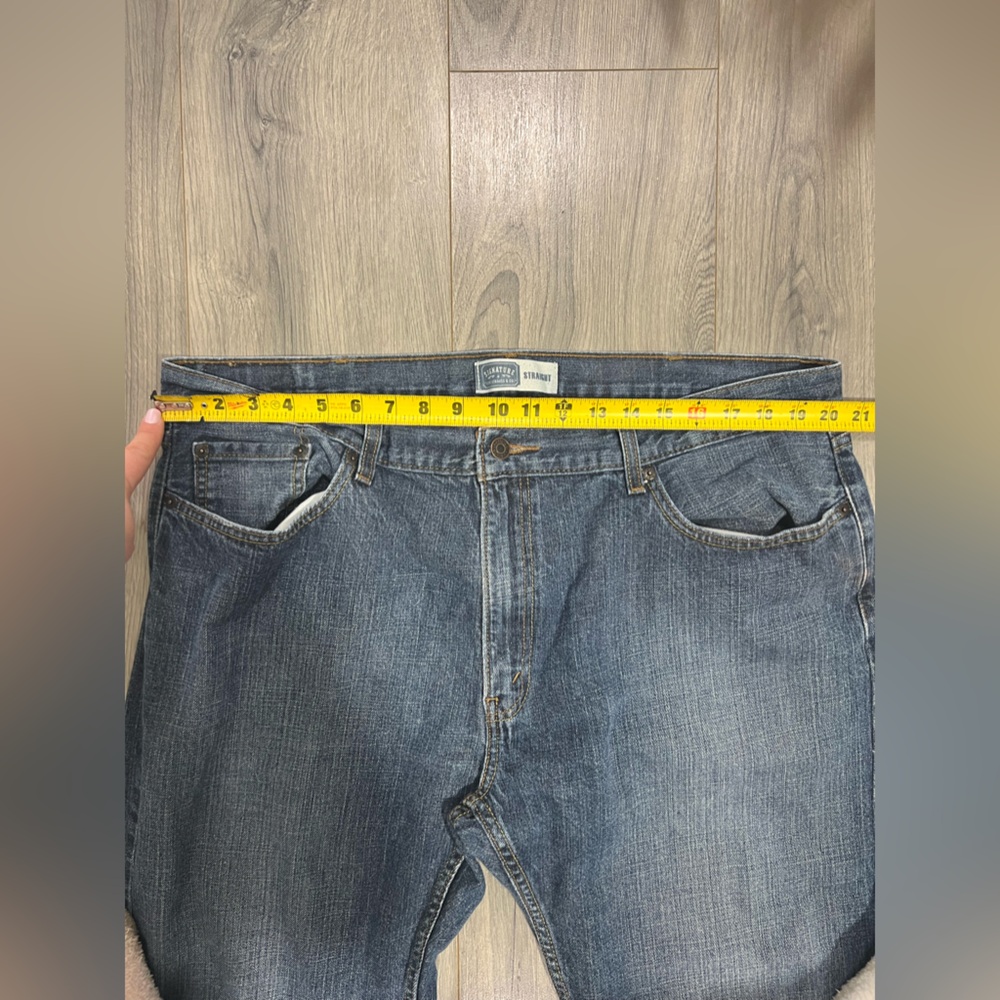 Signature By Levi Strauss Co. Men’s Denim Straight Jeans 42x32 (42x30) - Picture 4 of 10